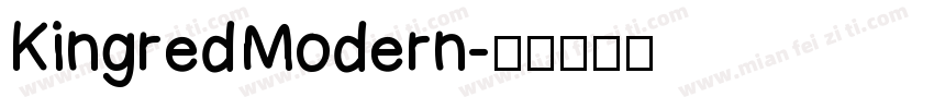 Kingred Modern字体转换
